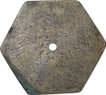 Brass Hexagon Shape Token of Sub Treasury of Jashpurnagar.