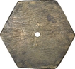 Brass Hexagonal Shape Token of Sub Treasury of Sailana.