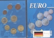 Uncirculated Copper Eight Euro Coins Set of Germany.