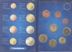 Uncirculated Copper Eight Euro Coins Set of Slovenia.