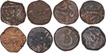 Lot of Eight Copper Two Paisa of Maratha Confederacy of Hinghanghat Mint.