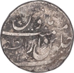 Silver One Rupee Coin of Aurangzeb of Bijapur Dar uz zafar Mint.