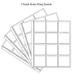 Coin Refill Sheets for organize Coin Collection for 12 Coins