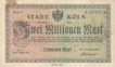 Paper money of Germany of 2000 000 Mark of 1923 issued.