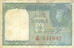 One Rupee Bank Note of King George VI signed by C.E. Jones.