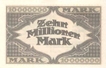 Paper money of germany of 10000000 Mark of 1923 issued.