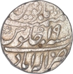 Silver One Rupee Coin of Muhammad Shah of Allahabad Mint.