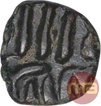 Copper One Fourth Falus Coin of Ala-ud-din Bahaman Shah of Bahamani Sultanate.