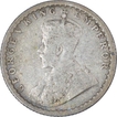 Silver Quarter Rupee Coin of of King George V of Calcutta Mint of  1917.