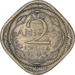 Nickel Brass Two Annas of King George VI of Bombay Mint of 1943.