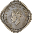 Nickel Brass Two Annas of King George VI of Bombay Mint of 1943.