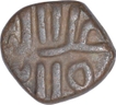 Copper Half Falus Coin of Ala ud din Bahman shah of Bahamani Sultanate.