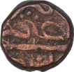 Copper Two Third Falus Coin of Murtada Nizam Shah II of Ahmadnagar Sultanate.