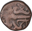 Copper Two Third Falus Coin of Murtada Nizam Shah II of Ahmadnagar Sultanate.