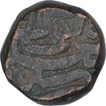 Copper One Dam Coin of Akbar of Chittor Mint.