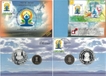 International Day of Yoga Proof Set of Mumbai Mint of the Year 2015 with Stamp Cancellation on Yoga Day.