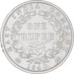 Silver One Rupee Coin of Victoria Queen of Calcutta Mint of 1840.