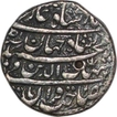 Silver One Rupee Coin of Shahjahan of Agra Dar ul Khilafat Mint.