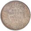 Silver One Rupee Coin of Victoria Empress of Bombay Mint of 1888.