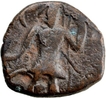 Copper Coin of Vasudeva I of Kushan Dynasty of Shiva and Nandi Type.