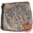 Lead Square Coin of Rudrasena III of Western Kshatrapas.