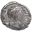 Silver Denarius Coin of Faustina I Senior of Roman Empire.