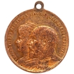 Bronze Medallion of King Edward VII and Queen Alexandra of 1902.