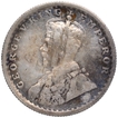 Silver Half Rupee Coin of King George V of Calcutta Mint of 1927.