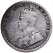 Silver Two Annas Coin of King George V of Calcutta Mint of 1917.