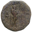 Copper Obol Coin of Apollodotus II of Indo Greeks.