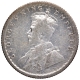 Silver Quarter Rupee coin of King George V of Calcutta Mint of 1919.