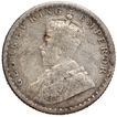 Silver Quarter Rupee Coin of King George V of Calcutta Mint of 1917.