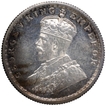 Silver Half Rupee Coin of King George V of Calcutta Mint of 1933.