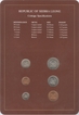 Coin Sets of All Nations Republic of Sierra Leone.