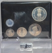 100 Rupees, 20 Rupees, 5 Rupees & Rupee Silver VIP Proof Set of Jawaharlal Nehru Birth Centenary of Bombay Mint of the Year 1989.