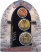 Euro coins Set of St Francis Gate of San Marino of 2005.