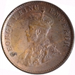 Copper One Quarter Anna Coin of King George V of Calcutta Mint of 1935.