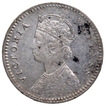 Silver Two Annas Coin of Victoria Empress of Calcutta Mint of 1891.