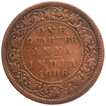 Copper One Quarter Anna Coin of King Edward VII of Calcutta Mint of 1906.