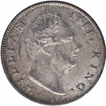 Silver One Rupee Coin of King William IIII of Calcutta Mint of 1835.