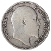 Silver One Rupee Coin of King Edward VII of Bombay Mint of 1907.