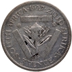 Silver Three Pence of Georgivs V of South Africa of 1927.