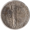 Silver One Dime of United States of America of 1942.