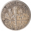 Silver One Dime of United States of America of 1959.