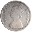 Silver Two Annas Coin of Victoria Queen of Calcutta Mint of 1874.