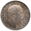 Silver Half Rupee Coin of King Edward VII of Calcutta Mint of 1910.