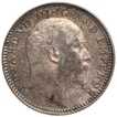 Silver Half Rupee Coin of King Edward VII of Calcutta Mint of 1907.