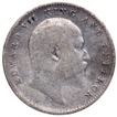 Silver Two Annas Coin of King Edward VII of Calcutta Mint of 1910.