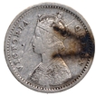 Silver Two Annas Coin of Victoria Queen of Bombay Mint of 1862.