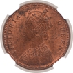 Copper One Quarter Anna Coin of Victoria Queen of Calcutta Mint of 1862.